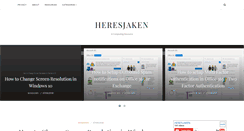 Desktop Screenshot of heresjaken.com