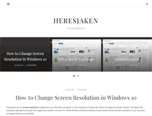 Tablet Screenshot of heresjaken.com